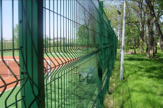 Powder Coated 3D Welded Wire Fence 50x100mm PVC Coated Wire Fence