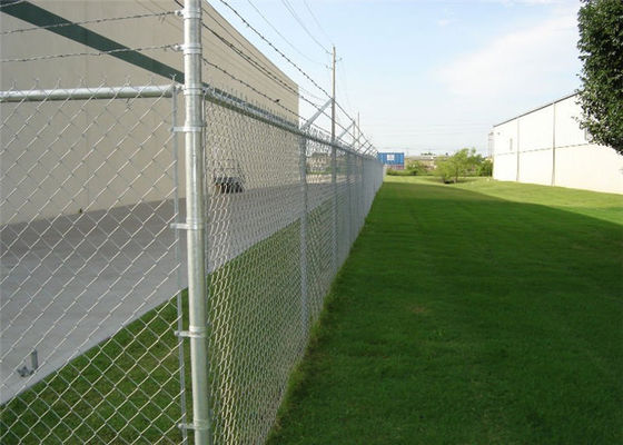 Hot Dipped Galvanized And Powder Coated Chain Link Fence With Gate For Farm
