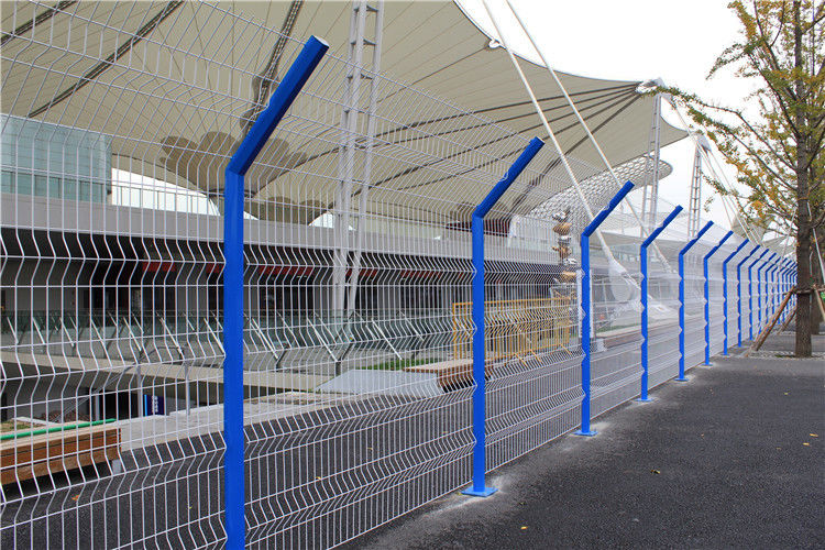 Curved Welded Wire Mesh Fence Panel For Garden With 50x100mm Hole Size